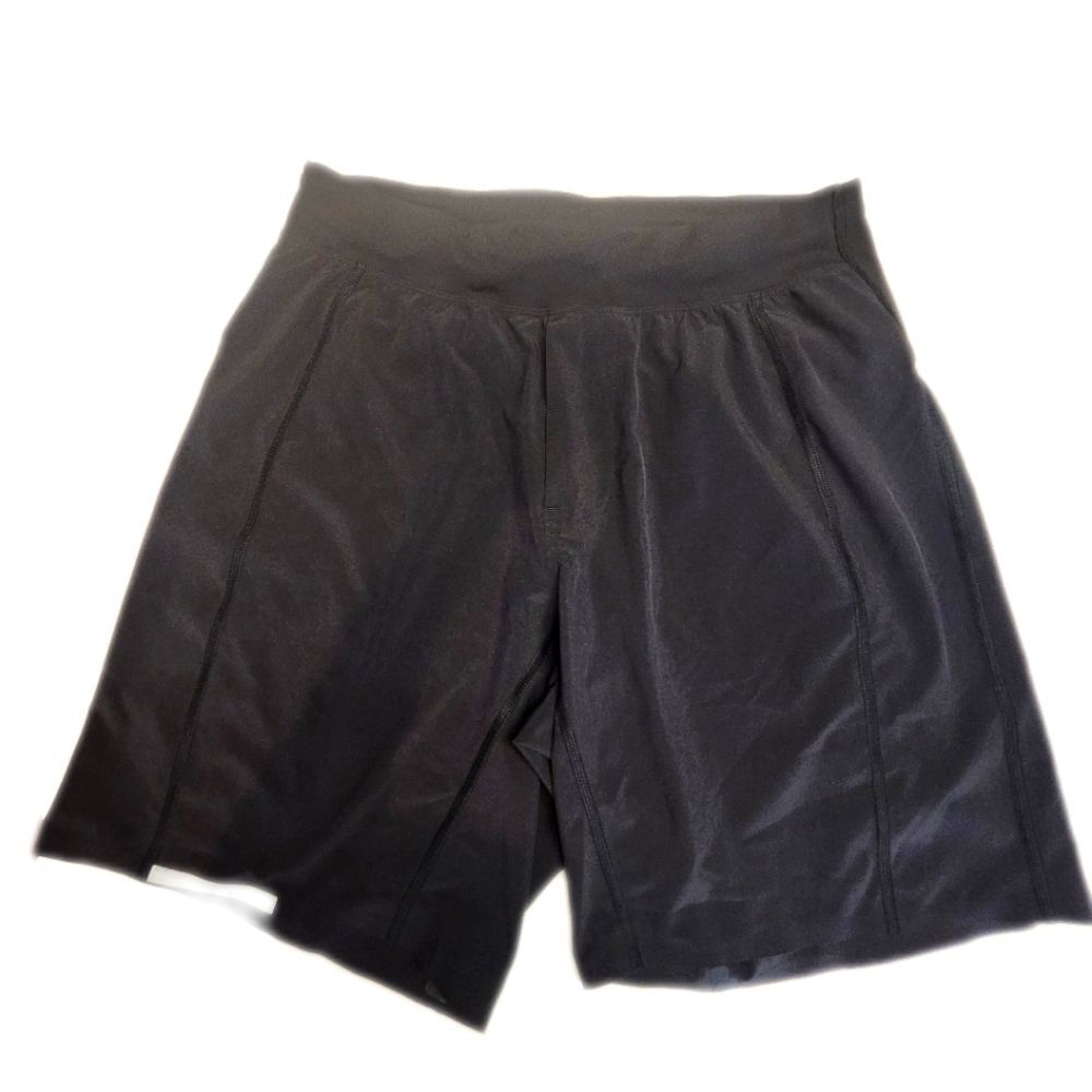 Lululemon Men's Black Pace Breaker Linerless Shorts, 9" Inseam, Small